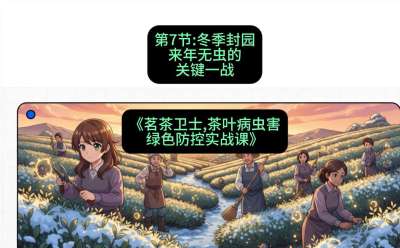 第07节：冬季封园&mdash;&mdash;来年无虫的关键一战，课程：《茗茶卫士&mdash;&mdash;茶叶病虫害绿色防控实战课》#识农AI