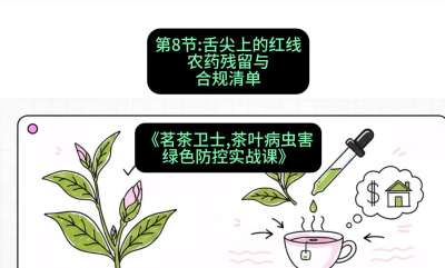 第08节：舌尖上的红线&mdash;&mdash;农药残留与合规清单，课程：《茗茶卫士&mdash;&mdash;茶叶病虫害绿色防控实战课》#识农AI