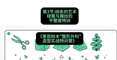 第03节：线条的艺术&mdash;&mdash;绿篱与模纹的平整度特训，课程：《景观树木&ldquo;整形外科&rdquo;造型实战特训营》#识农AI