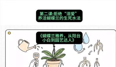 第二节：拒绝&ldquo;溺爱&rdquo;：养活蝴蝶兰的生死水法，课程：《蝴蝶兰雅养六讲：从阳台小白到园艺达人》#识农AI